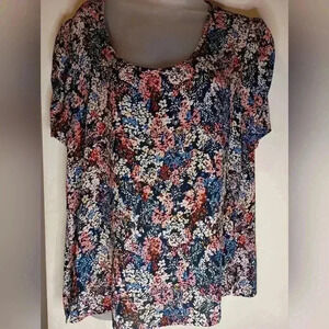 2 FOR 25$ Maurices Cottagecore Butterly Pastel Summer blouse - (#657)